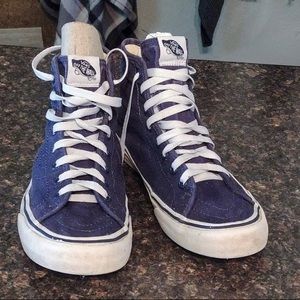 Vans high top rare canvas navy 8.5